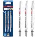 Pílové listy na drevo 117 mm 3 ks. Expert Bosch