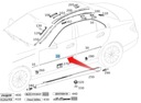 BOČNÁ CHROMOVÁ LIŠKA MERCEDES C CLASS W204 PP DVERE