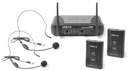 Bezdrôtový mikrofón HEADSET 2 ks VHF+ stanica