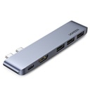 Multifunkčný HUB port pre MacBook Pro / Air 2x US