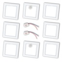 SET 6x Q1 Schodiskové svietidlo BIELA ​​2x 230v Senzor