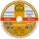 METAL-INOX REZNÉ KOTOUČE 230 x 1,9 TEDIAM 2v1