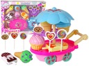 Sada sladkostí, vozík, stojan na zmrzlinu