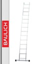 Hliníkový oporný rebrík BAULICH 1x14 - 150 KG