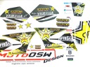 Sada dyhových nálepiek Yamaha DT 50 YELLOW