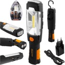 BATERKA OTOČNÁ DIELENSKÁ LAMPA 360* MAGNETICKÁ S HÁČKOM USB LED 280LM