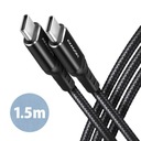 BUCM-CM15AB USB-C - kábel USB-C 2.0, 1,5 m, PD 60 W,