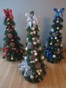 KUŽEĽOVÝ vianočný stromček zdobený ŠTÍHLY s ozdobami 60 cm ODLETÉ