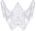 Biely NET pavučinový závesový obrus halloweenska dekorácia 200x500cm