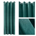 VELÚROVÉ ZÁCLONY VELVET priechodky 140X250 TYRKYSOVÁ