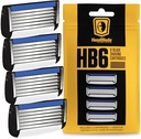 HB6 HEADBLADE - 4 ks Rotačné doštičky pre holiaci strojček Super Sharp s AŽ 6 ČEPELMI