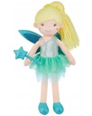 handrová bábika SMILY FAIRY, 38 cm, MODRÁ