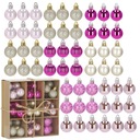 GUĽA NA VIANOČNÝ STROMČEK, 54 KUSOV, GUĽA NA VIANOČNÝ STROMČEK, 3 CM, SET, NEZRUŠITEĽNÉ PRÍVIESKY