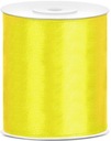 Nastavenie stužky stuha žltá žltá s lukmi pre darčeky 100 mm x 25 m