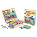 Puzzle magnetické dopravné prostriedky