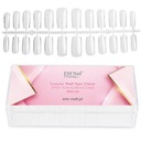 EM Nail Square Tunnel Tips Clear 504 ks.