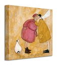 Sam Toft Big Smackeroo - maľba na plátno 30x30 cm