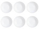 6x JEDÁLNY TANIER HLOBO BIELY 21cm LUMINARC