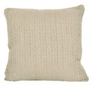 Veľká obliečka na vankúš z rybej kosti, boho štýl, škandinávska, 45x45, béžová, 100% bavlna