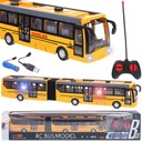 Kĺbový mestský školský autobus RC na diaľkové ovládanie žlté autíčko
