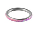 Ozdobná segmentová náušnica septum Opal Opalite helix lalok 10mm