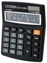 Kalkulačka 124x102x25mm CITIZEN Pro SDC810NR čierna solárna + batéria GP189