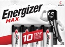 4x ENERGIZER Max LR14 C 1,5V batéria