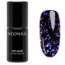 Hybridný neonail Top Glow Violet Aurora Flakes