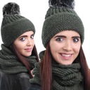 Súprava NANDY: Čiapka + teplý šál, Fox Pom Pom