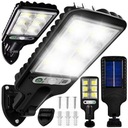 SOLÁRNE LED COB LAMPA PULIČNÁ LAMPA S RUKOVOU SENZOROM POHYBU A SÚMRAK