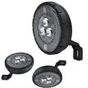 AKUMULÁTOROVÁ PREDNÁ LAMPA XC-159 NA VIDLIČKU, ČIERNA