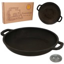 MAYSTERNYA liatinová panvica, pevná, ŤAŽKÁ, na táborák, INDUKCIA, Olkusz, 18 cm