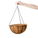 Prírodná kokosová koža s rebríkom, záves 35 cm