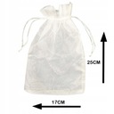 TAŠKY NA OZDOBNÉ ŠPERKY ORGANZA BIELA ​​TAŠKA