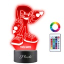 Gravírovanie darčekov 3D LED Sonic Knuckles Night Lamp