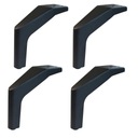 Sada 4 nábytkových nôh NM015 čierna V-15cm