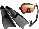 TUSA SERENE MIRROR MASK Plutvy na šnorchl 38-40 ČIERNA