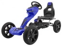 Grand Ride pedálová motokára pre deti 3+ Modrá + EVA kolesá + Nastav