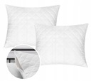 2x PREŠÍVANÝ VANKÚŠ, BIELY 70x80, ANTALERGICKÝ, MÄKKÝ Zips VÝROBCA
