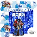 Transformers Balloons Set Transformers Optimus Banner Meno narodeninovej záclony
