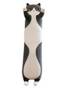 Mascot Long Cat Sausage Black 70 CM Plush Kitty Vankúš