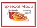 XXL reklamná tabuľa VÝPREDAJ MEDU z včelnice REKLAMNÁ TABUĽKA F335