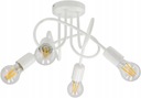 Lustrové svietidlo Loft Edison 4x E27 biele