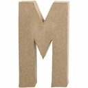 Písmeno M z papiermache V: 20,5 cm Creativ - Dánsko