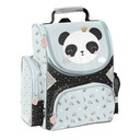 Ľahká školská taška PASO panda s nadýchanými ušami