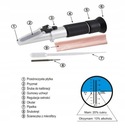 Refraktometer Cukorometer Balingometer 0-40% Brix ATC