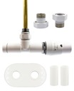 Termoventily 50mm UNICO biele pravé GZ1/2 AiO