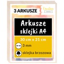 Preglejka preglejky s laserovým gravírovaním dekorácií 3 mm A4 x 3 kusy