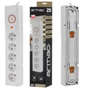 ARMAC Z5 POWER STRIP GREY 1,5M 5X 230V 10A - pevný a odolný