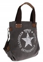 Dámska shopper messenger taška v8071, šedá